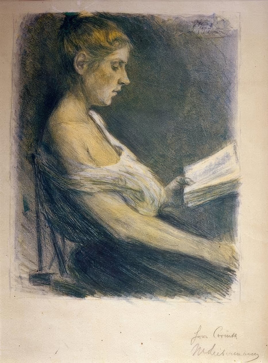 czytająca dziewczyna autorstwa Max Liebermann