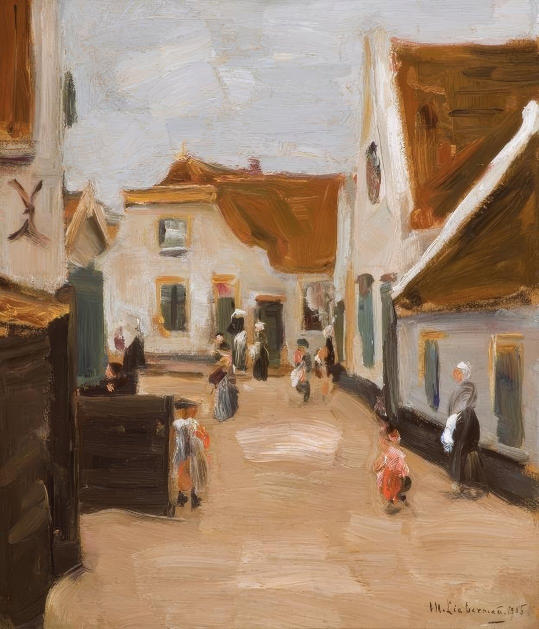 M.Liebermann, Dorfstrasse w Noordwijk autorstwa Max Liebermann