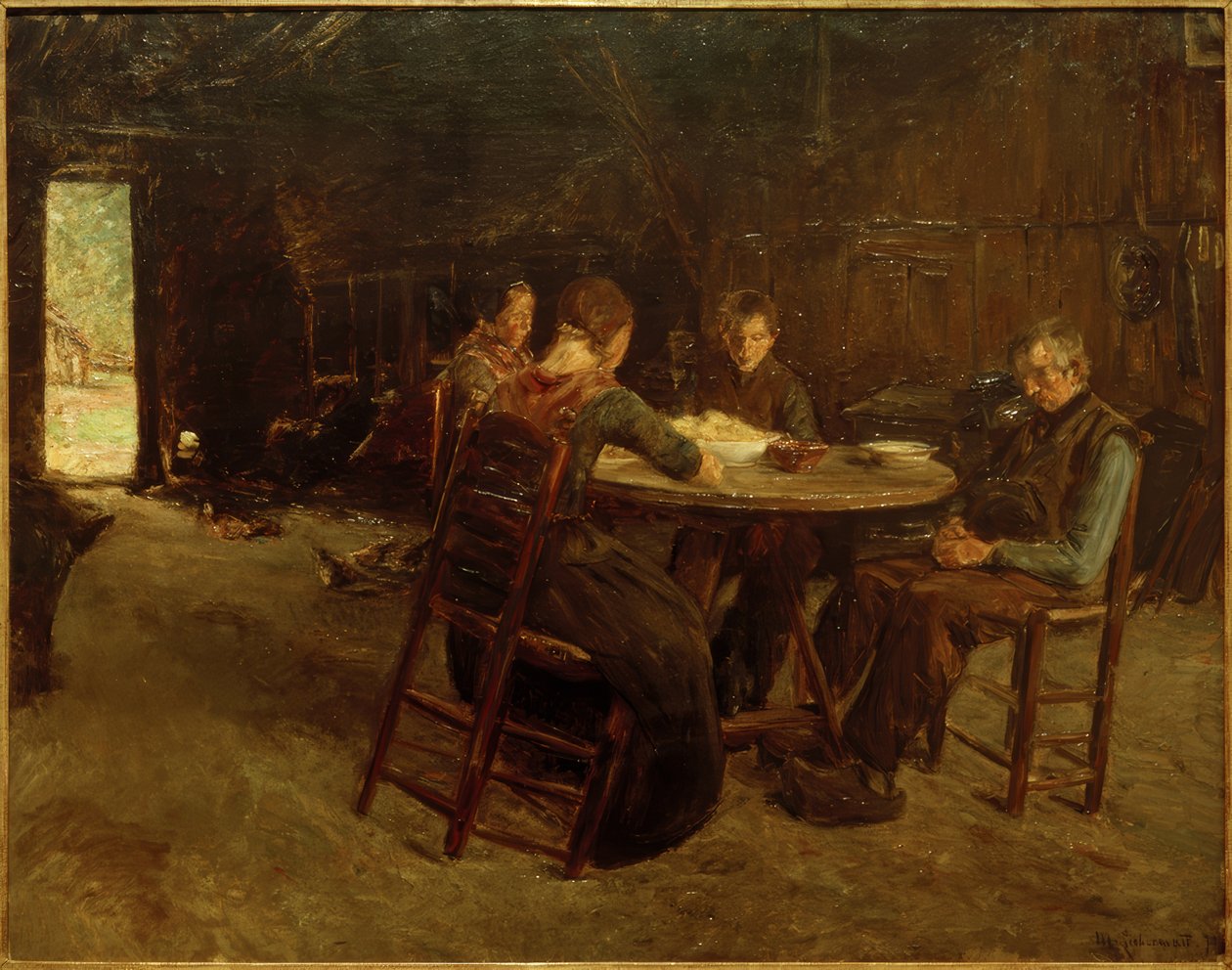 Wschodniofryzyjscy rolnicy z łaski autorstwa Max Liebermann