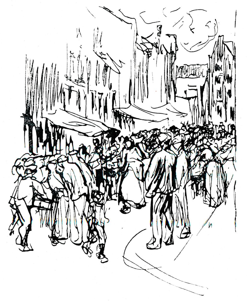 Studium pióra i atramentu, XIX w. autorstwa Max Liebermann