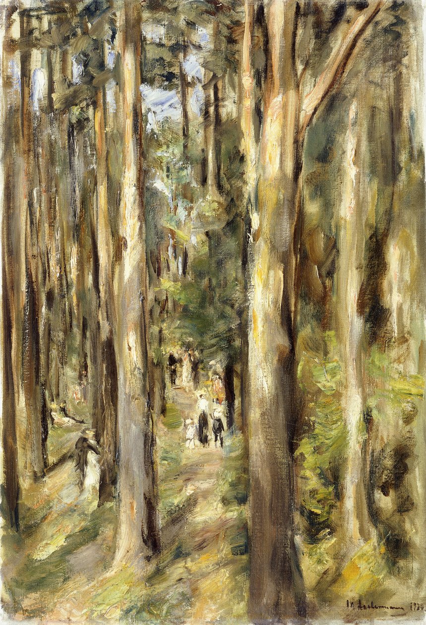 Piknik w lesie, 1920 autorstwa Max Liebermann