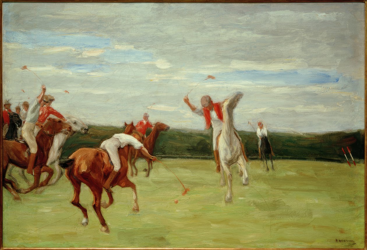 Polospieler w parku Jenischs autorstwa Max Liebermann
