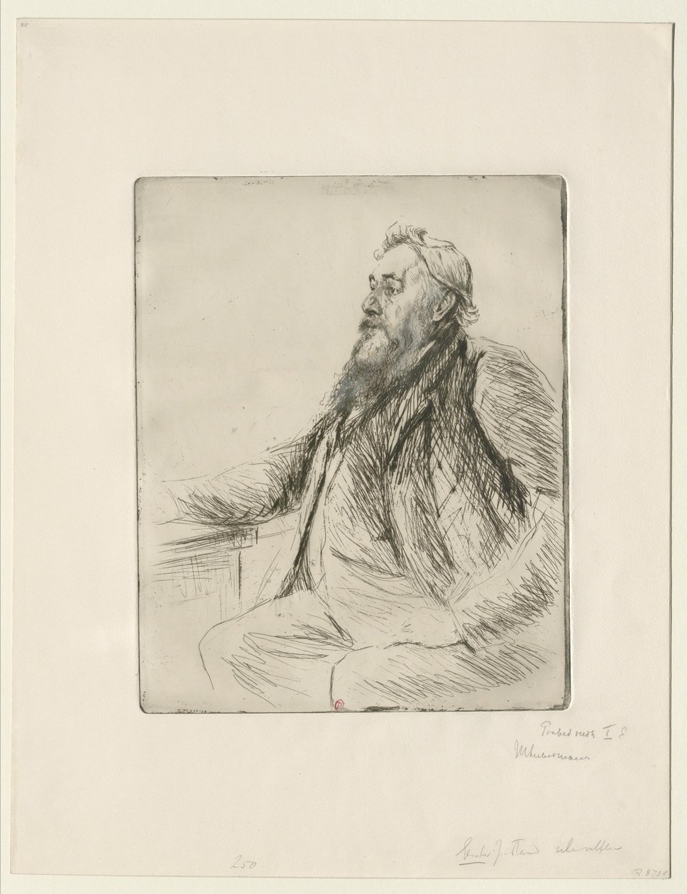 Portret Justusa Brinckmanna  Portrait de Justus Brinckmann autorstwa Max Liebermann