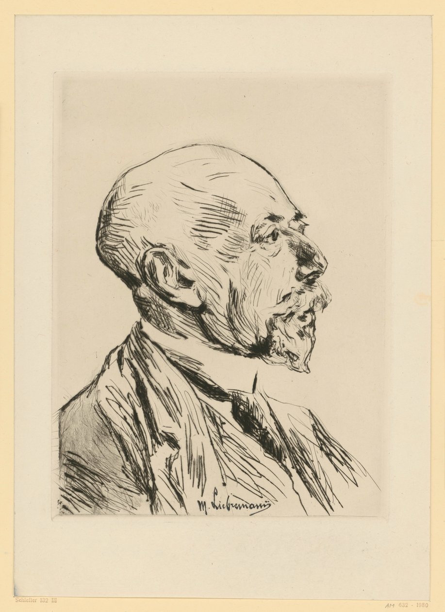 Portret profesora Adolpha Goldschmidta autorstwa Max Liebermann