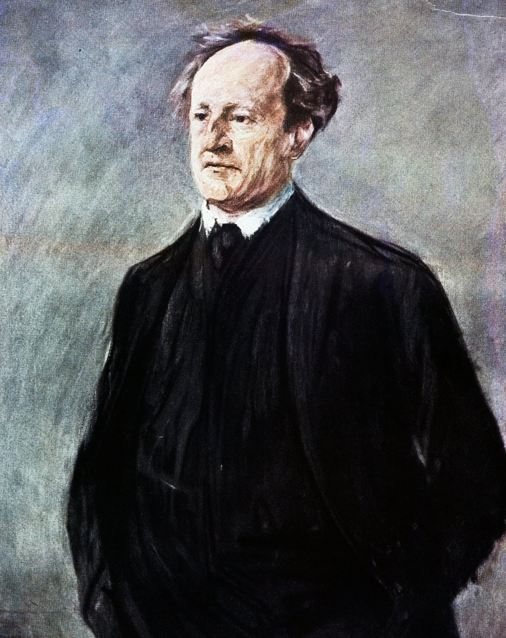 Portret Gerharta Johanna Roberta Hauptmanna (Obersalzbrunn, dziś Szczawno-Zdrój 1862 - Agnetendorf autorstwa Max Liebermann