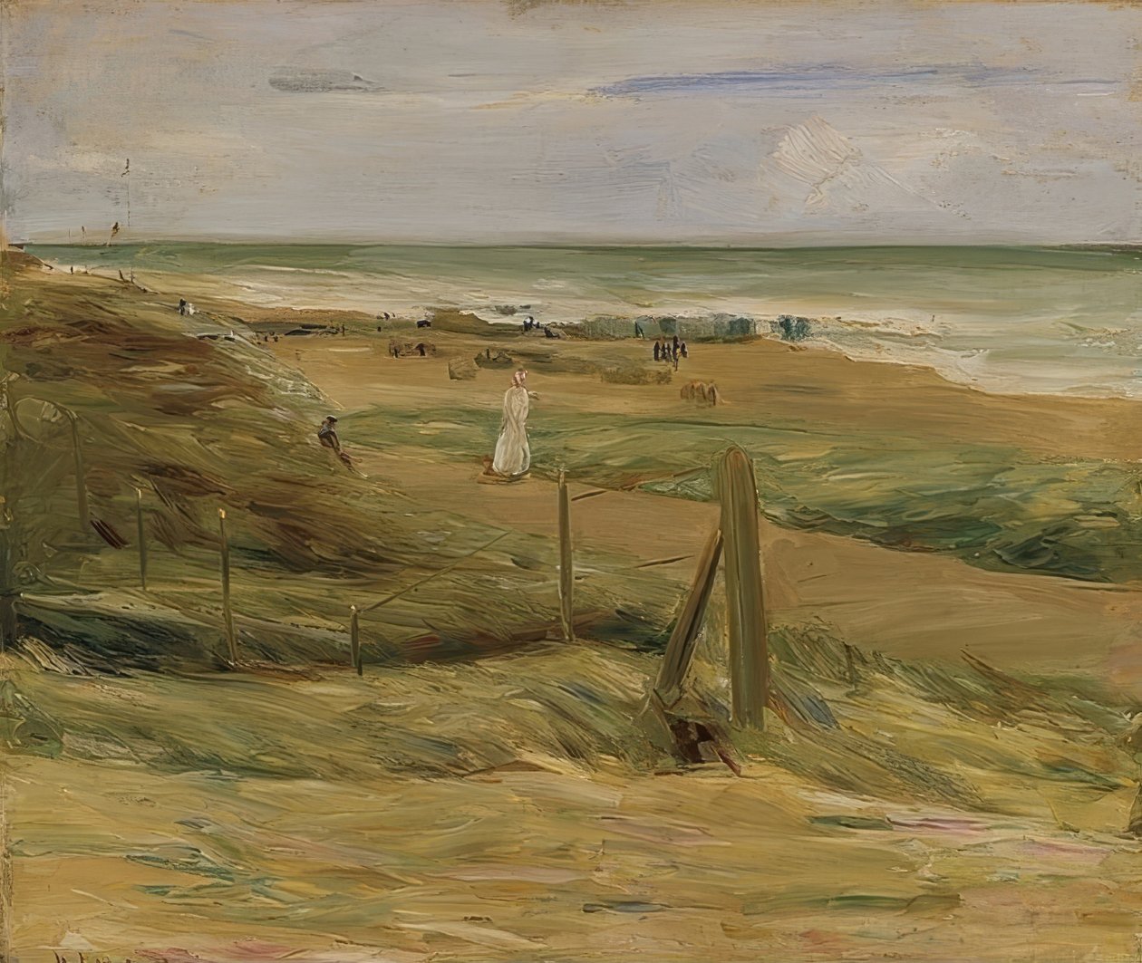 Promenada na wydmach w pobliżu Noordwijk. 1908 autorstwa Max Liebermann