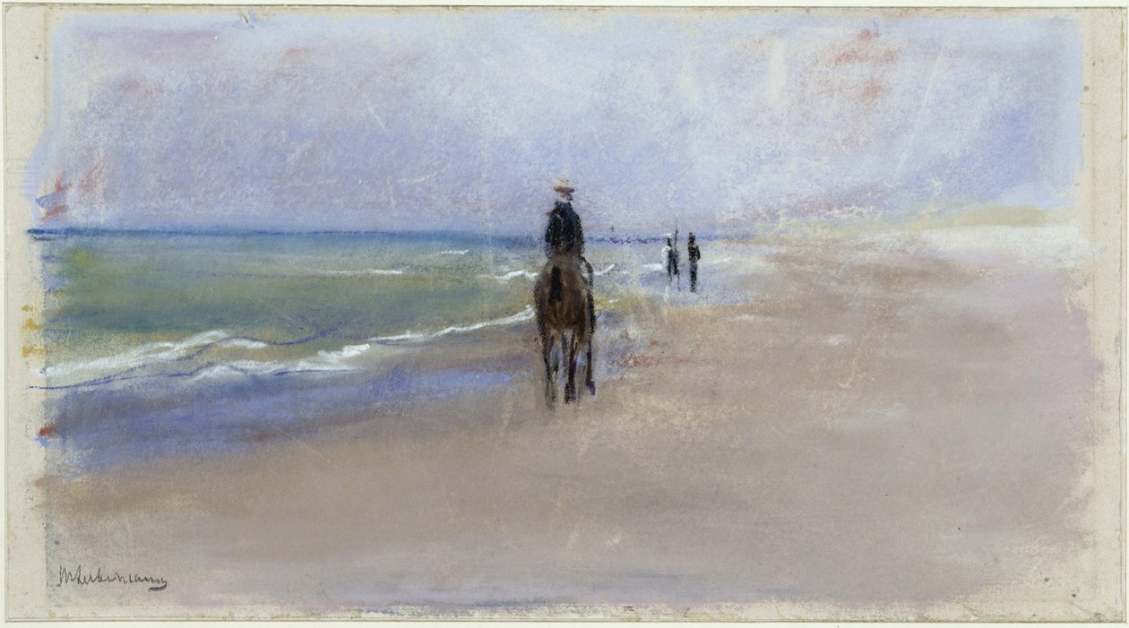 Jeździec na plaży autorstwa Max Liebermann