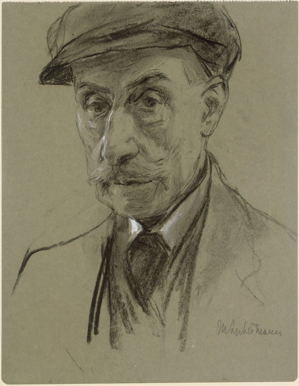 Autoportret w czapce autorstwa Max Liebermann