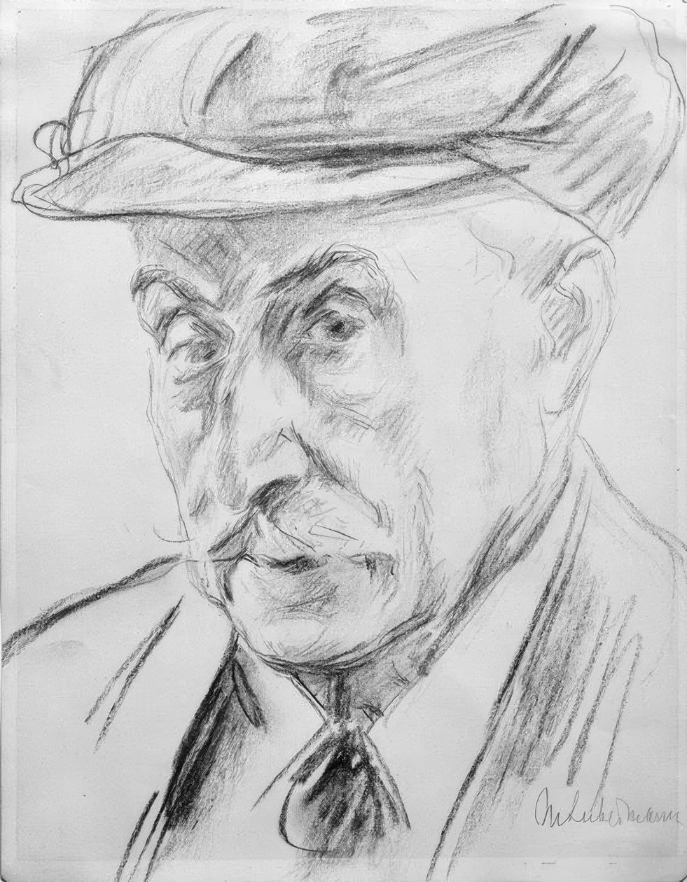Autoportret z czapką z daszkiem autorstwa Max Liebermann
