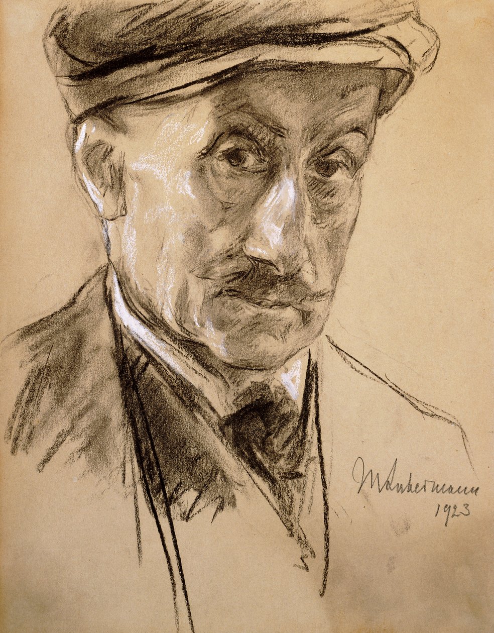 Autoportret, 1923 autorstwa Max Liebermann