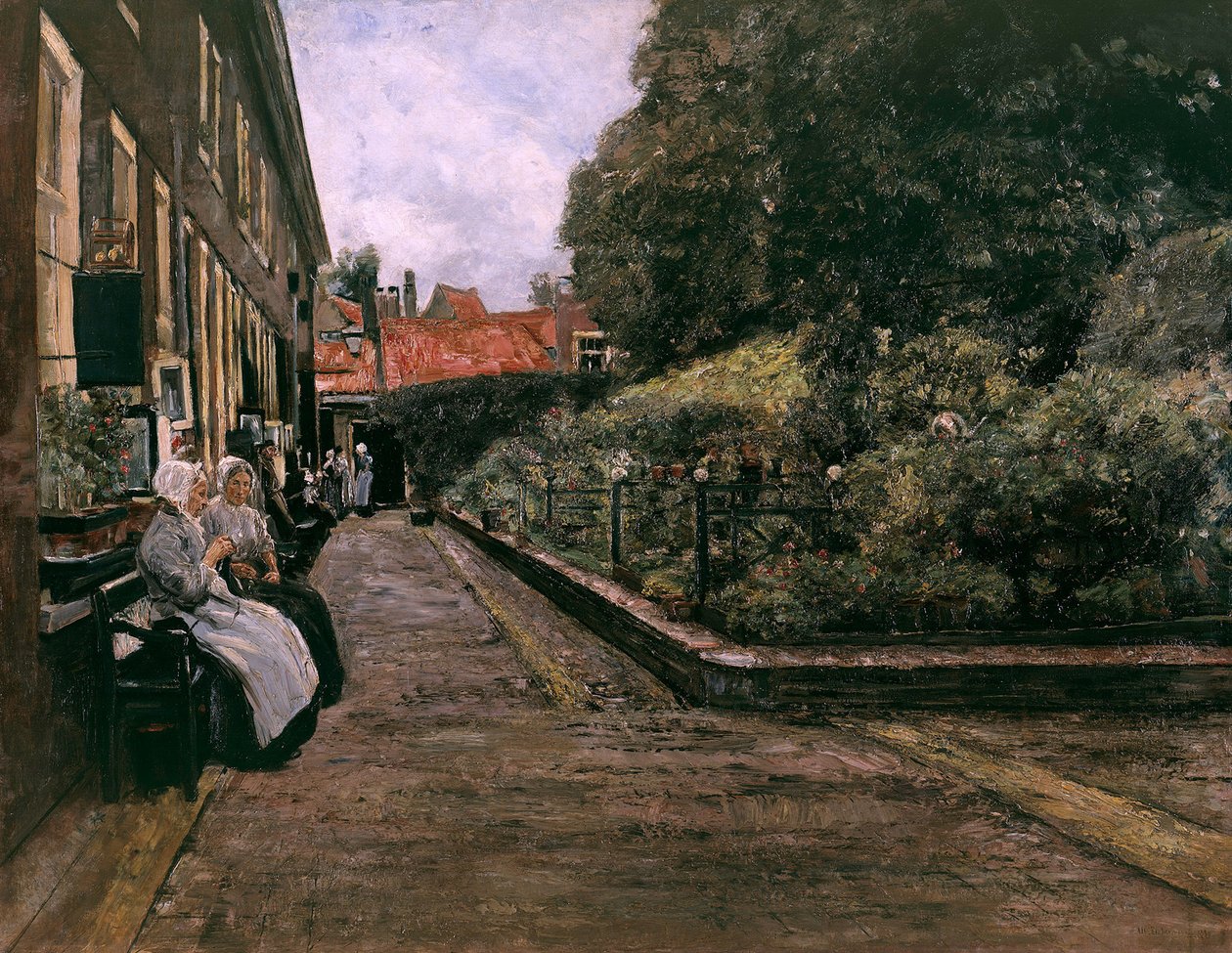 Fundacja św. Szczepana w Lejdzie (1. wersja) autorstwa Max Liebermann