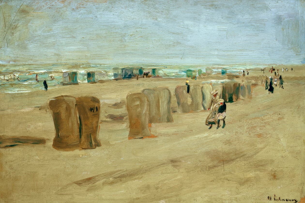 Zdjęcie plaży w Noordwijk autorstwa Max Liebermann