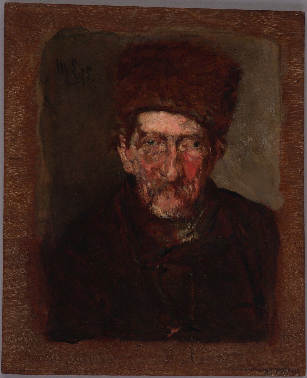 Studium popiersia mężczyzny i kobiety (obraz dwustronny) autorstwa Max Liebermann