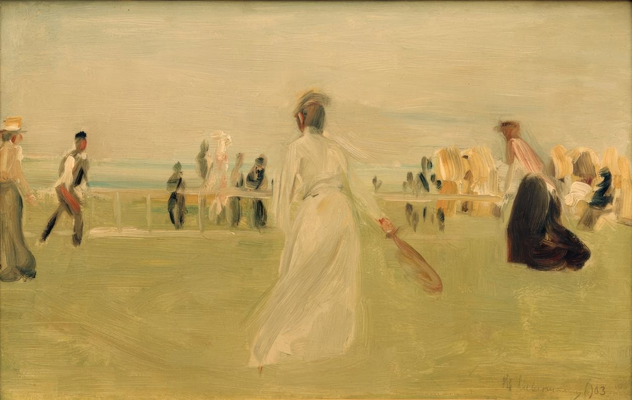 Tenisista nad morzem autorstwa Max Liebermann