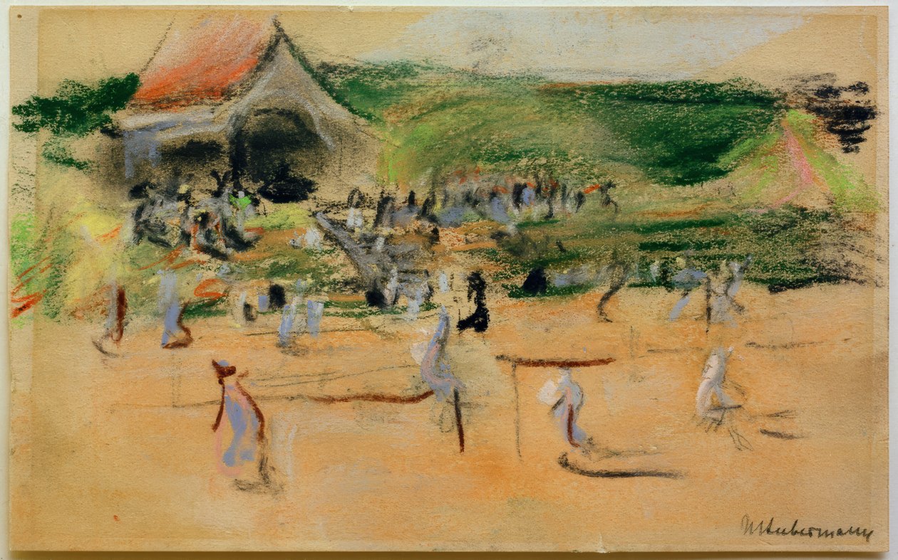 Plac Tenisowy w Noordwijk autorstwa Max Liebermann