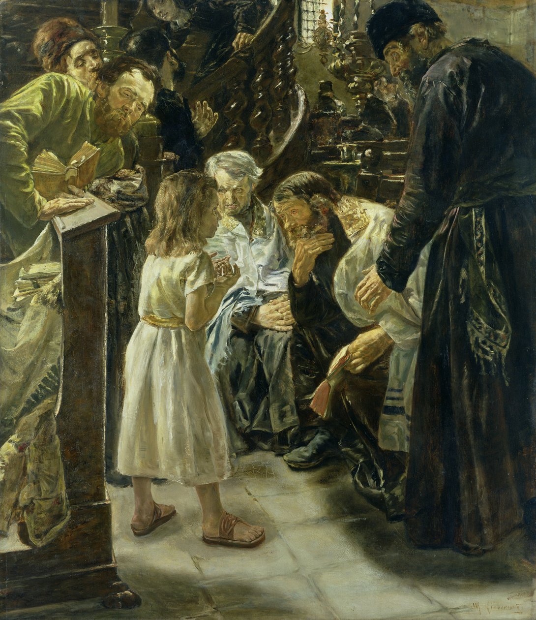 Dwunastoletni Jezus w świątyni autorstwa Max Liebermann