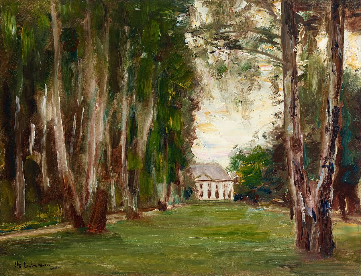 Ogród w Wannsee wraz z willą autorstwa Max Liebermann