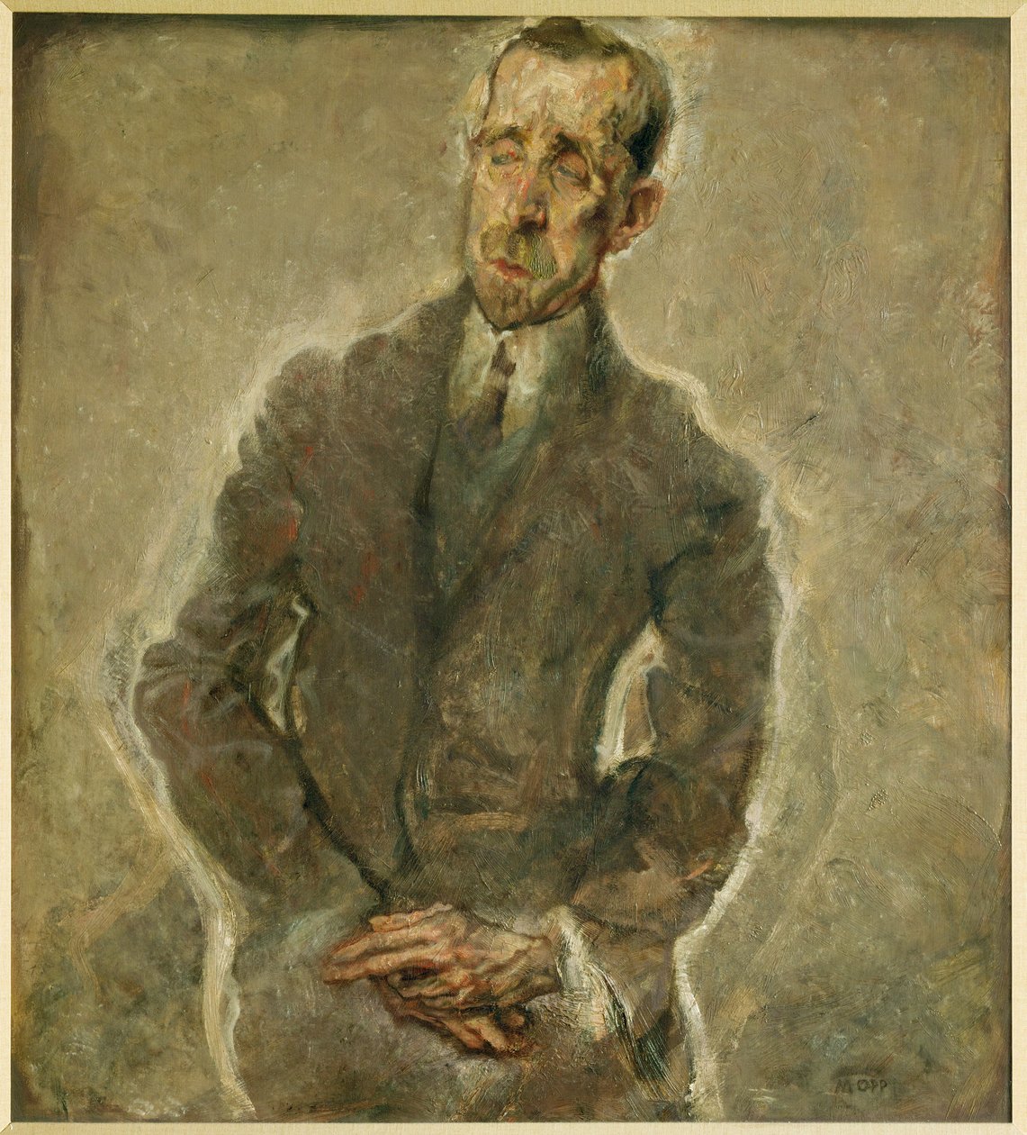 Pisarz Heinrich Mann, brat Thomasa autorstwa Max Oppenheimer