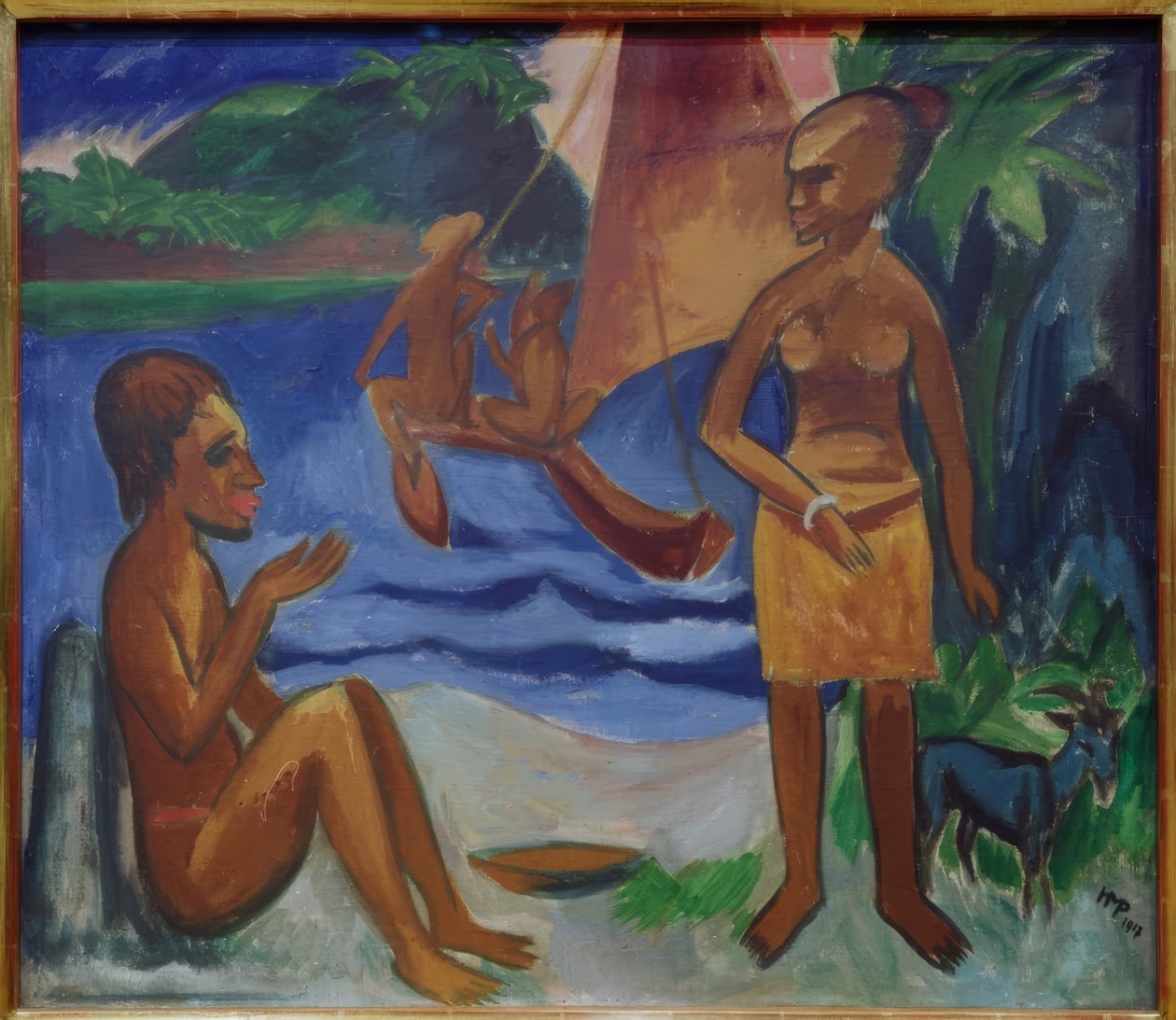 Zjazd Palau autorstwa Max Pechstein