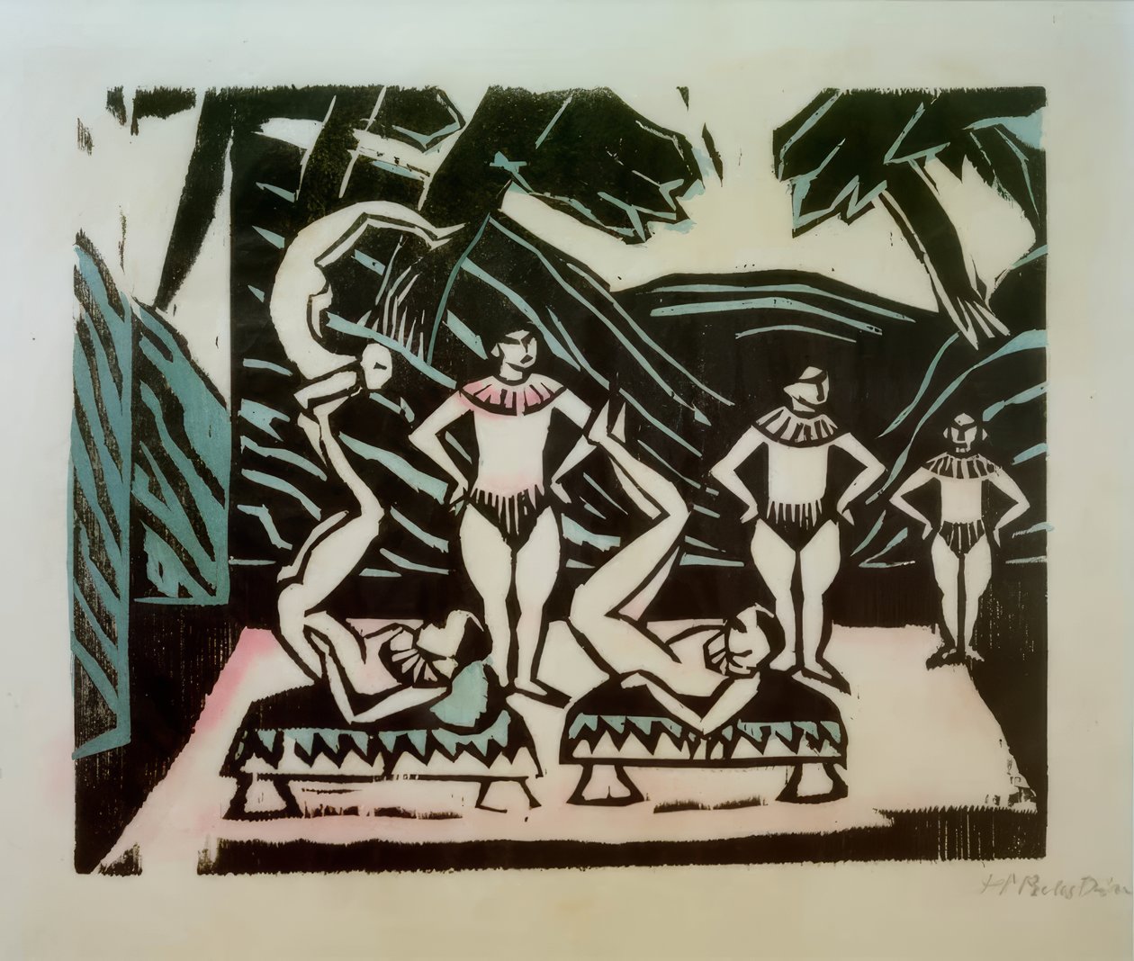 akrobaci autorstwa Max Pechstein