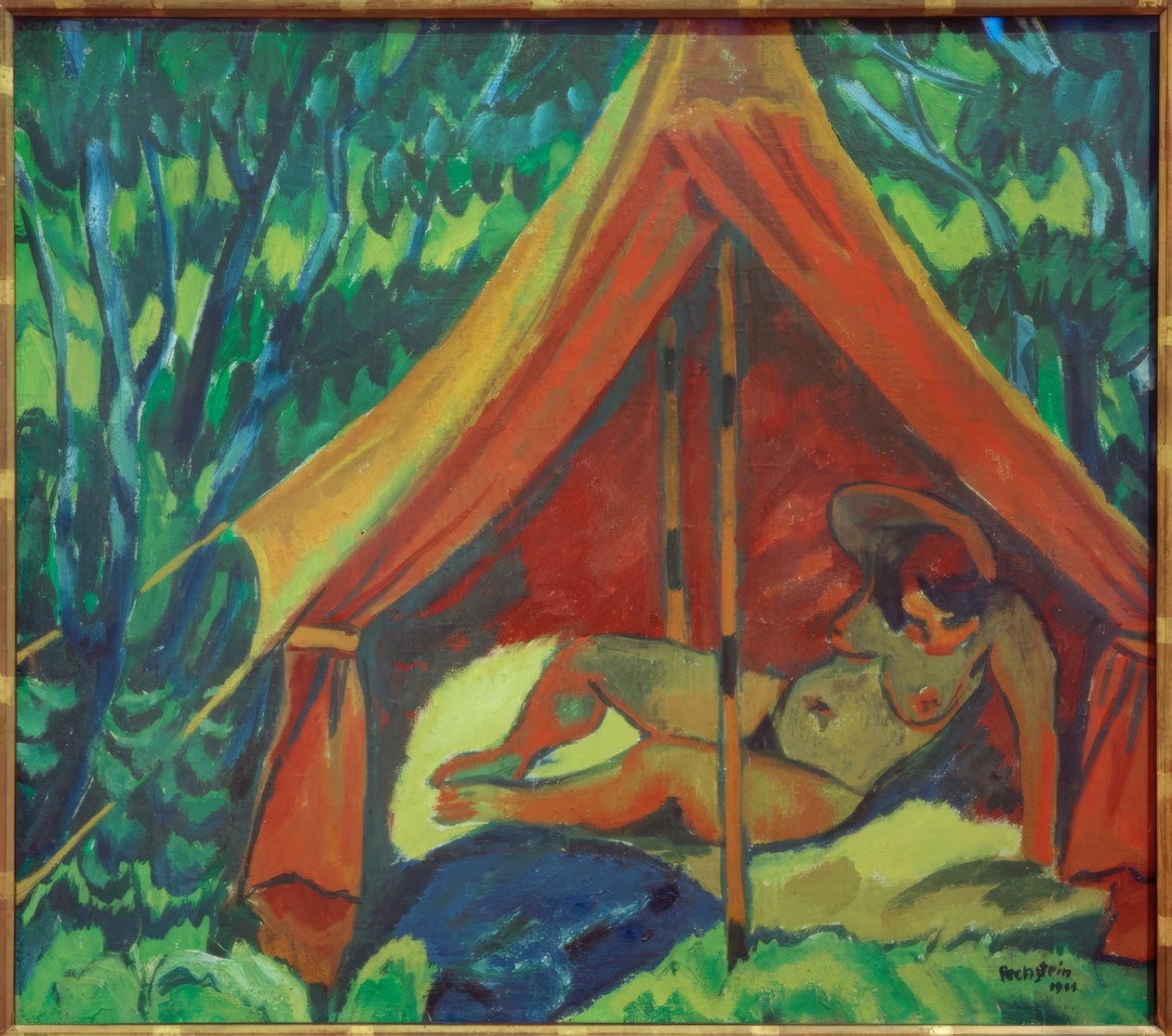 Akt w namiocie autorstwa Max Pechstein
