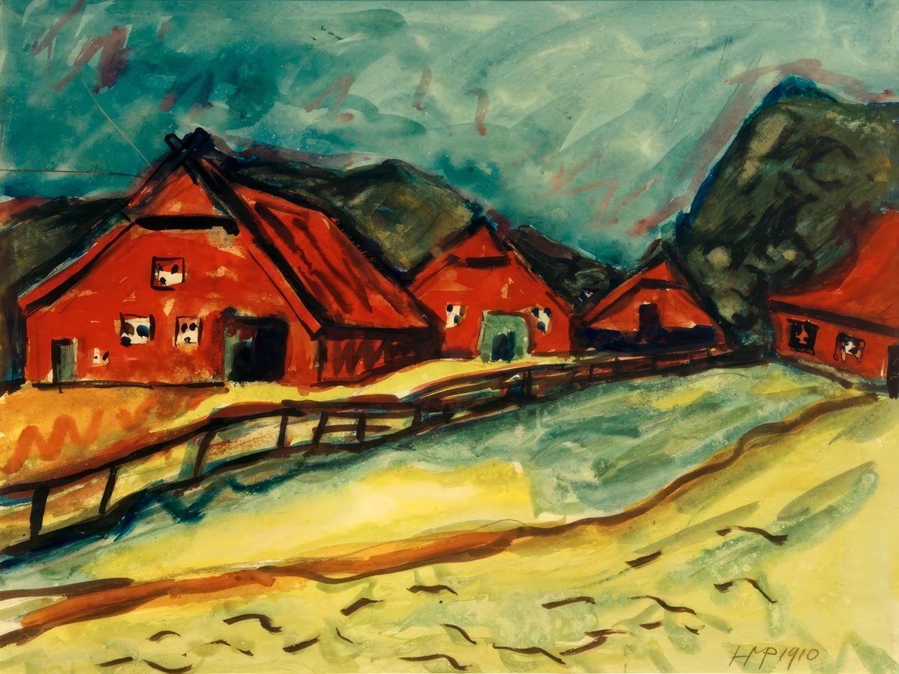 Gospodarstwa rolne w Dangast autorstwa Max Pechstein