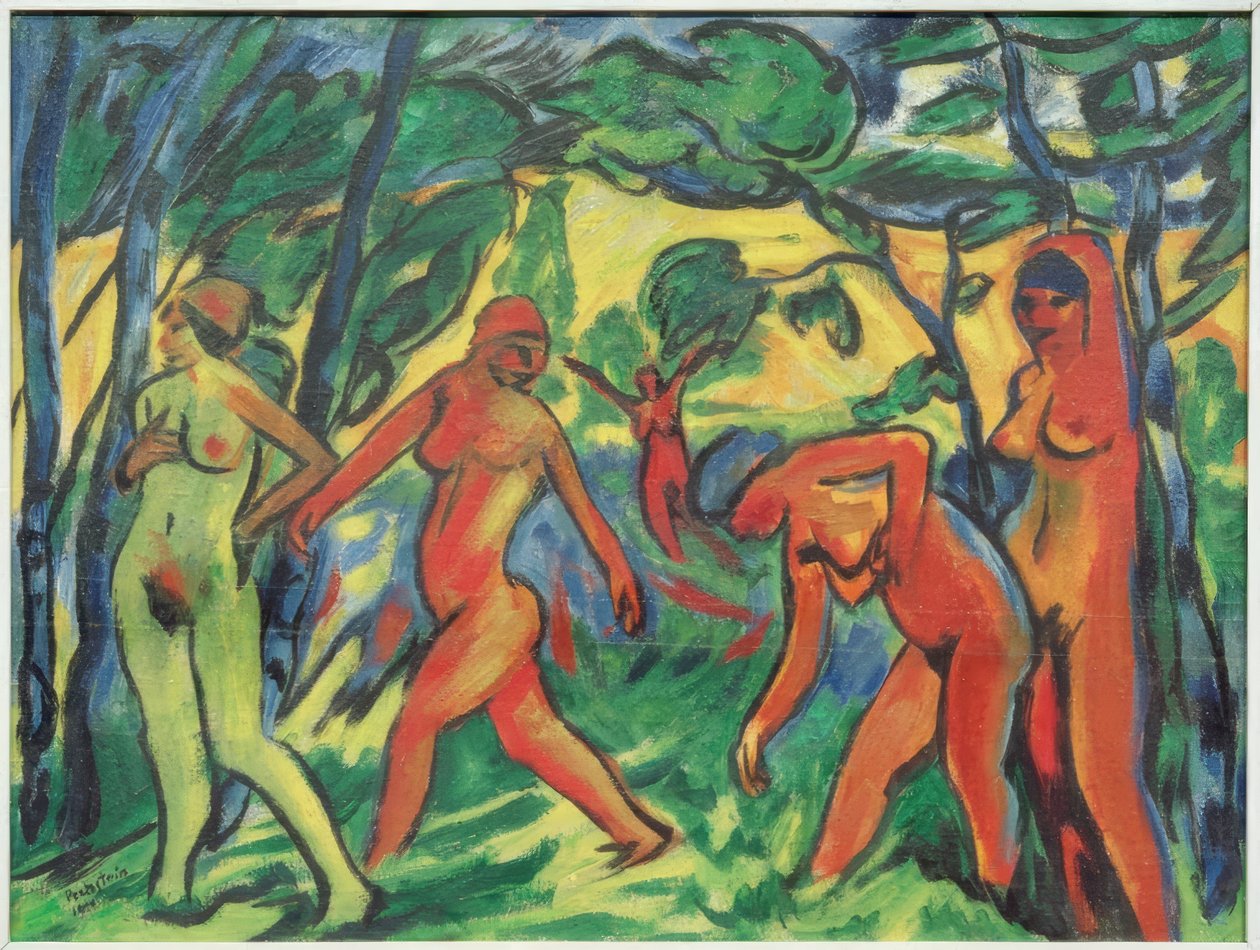 Niebieski dzień (kobiecy taniec) autorstwa Max Pechstein