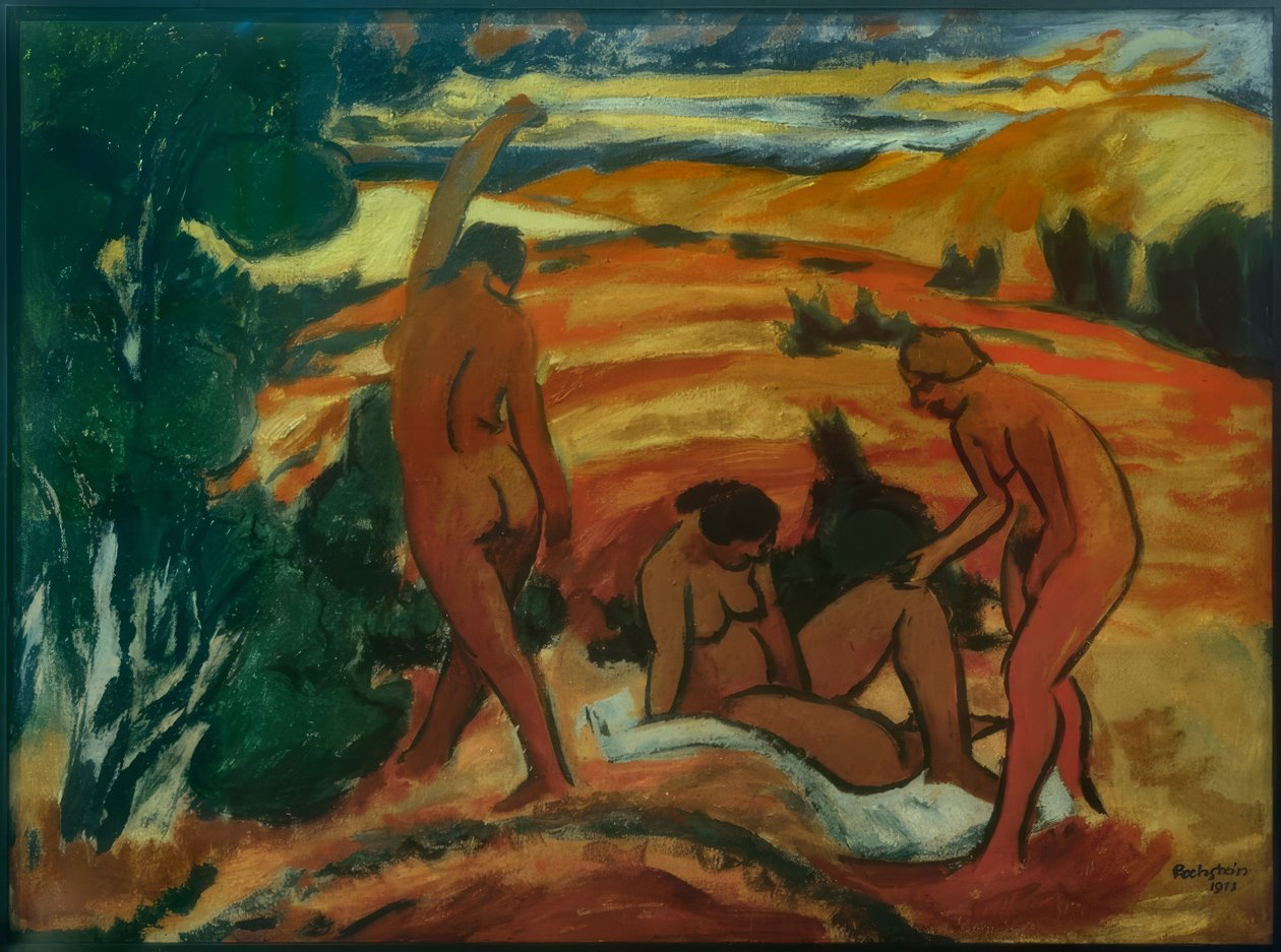 W wydmach autorstwa Max Pechstein