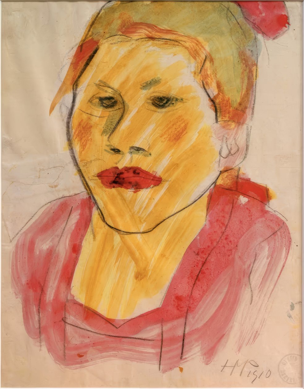 Głowa dziewczynki autorstwa Max Pechstein