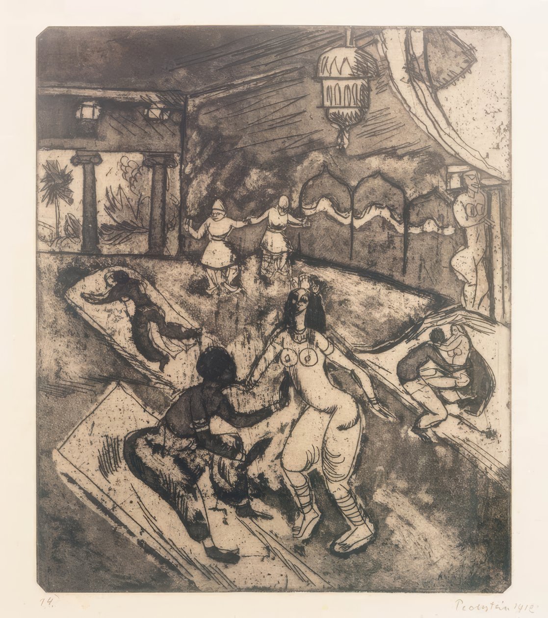 Rosyjski balet I autorstwa Max Pechstein