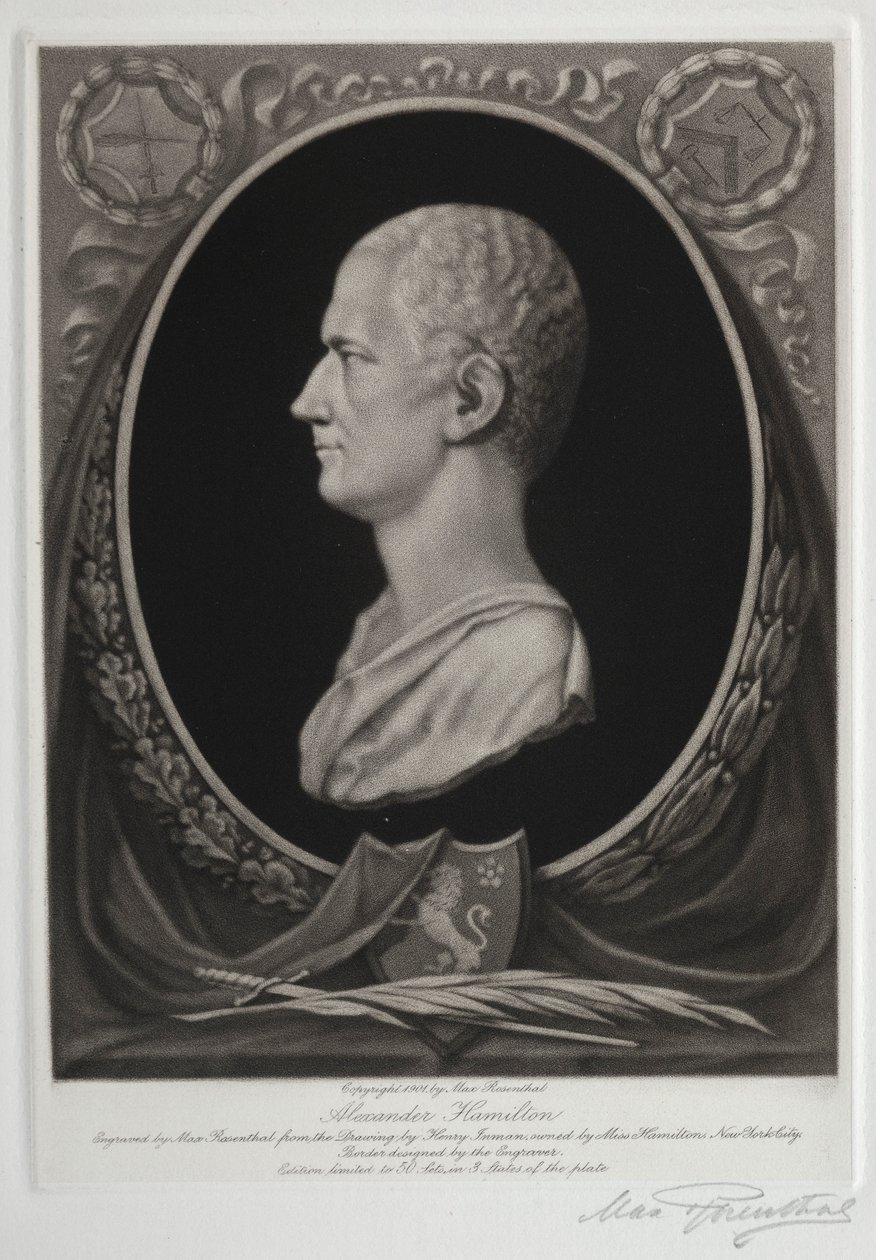 Aleksander Hamilton autorstwa Max Rosenthal