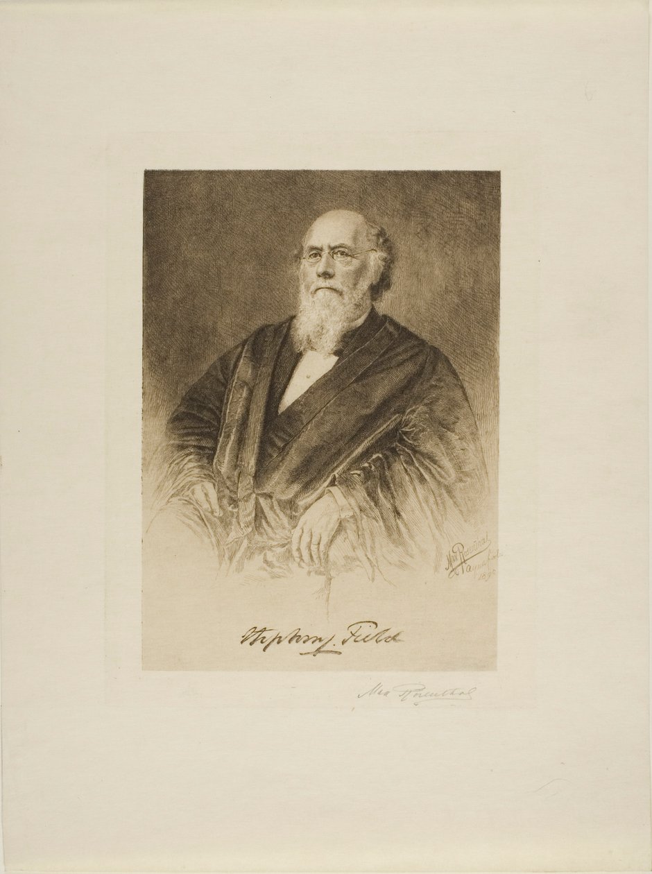 Portret sędziego Stephena Fielda autorstwa Max Rosenthal