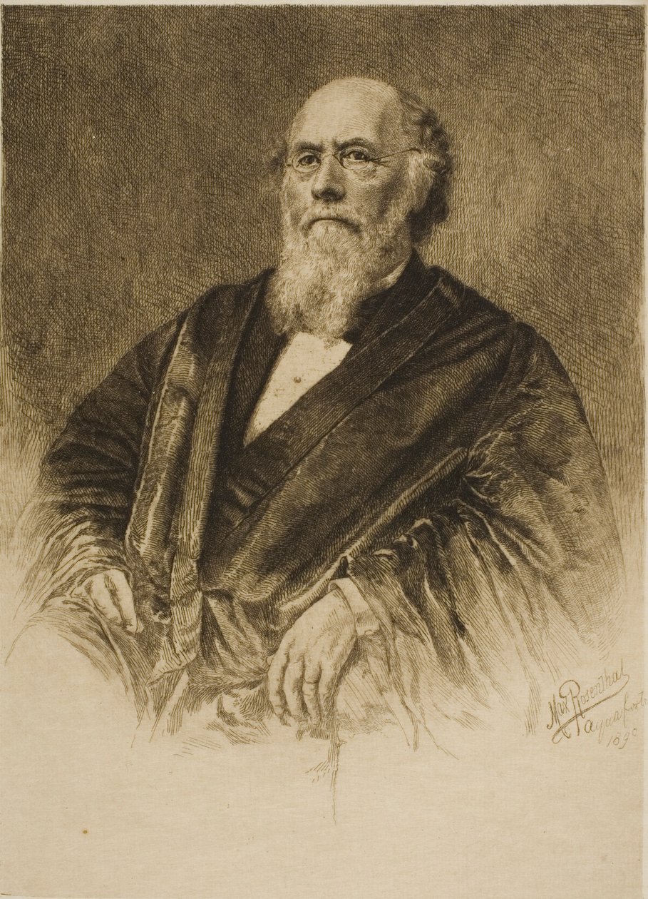 Portret sędziego Stephena Fielda autorstwa Max Rosenthal