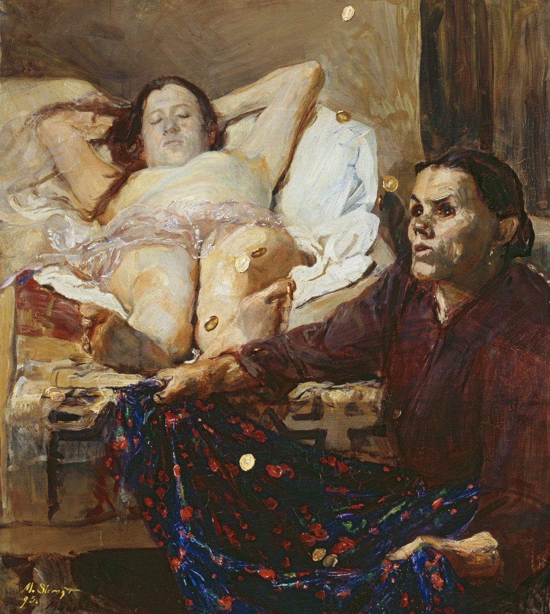 Danae autorstwa Max Slevogt