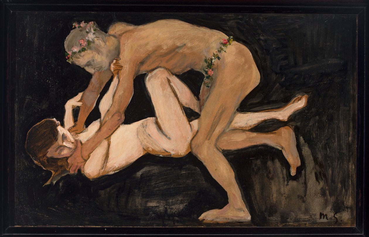 Faun i dziewczyna autorstwa Max Slevogt