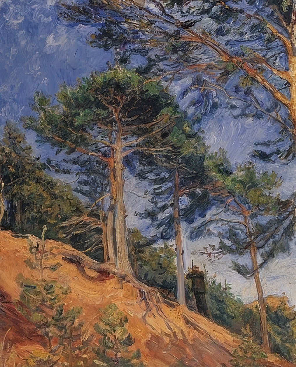 Myśliwy na wzgórzu. 1903 autorstwa Max Slevogt