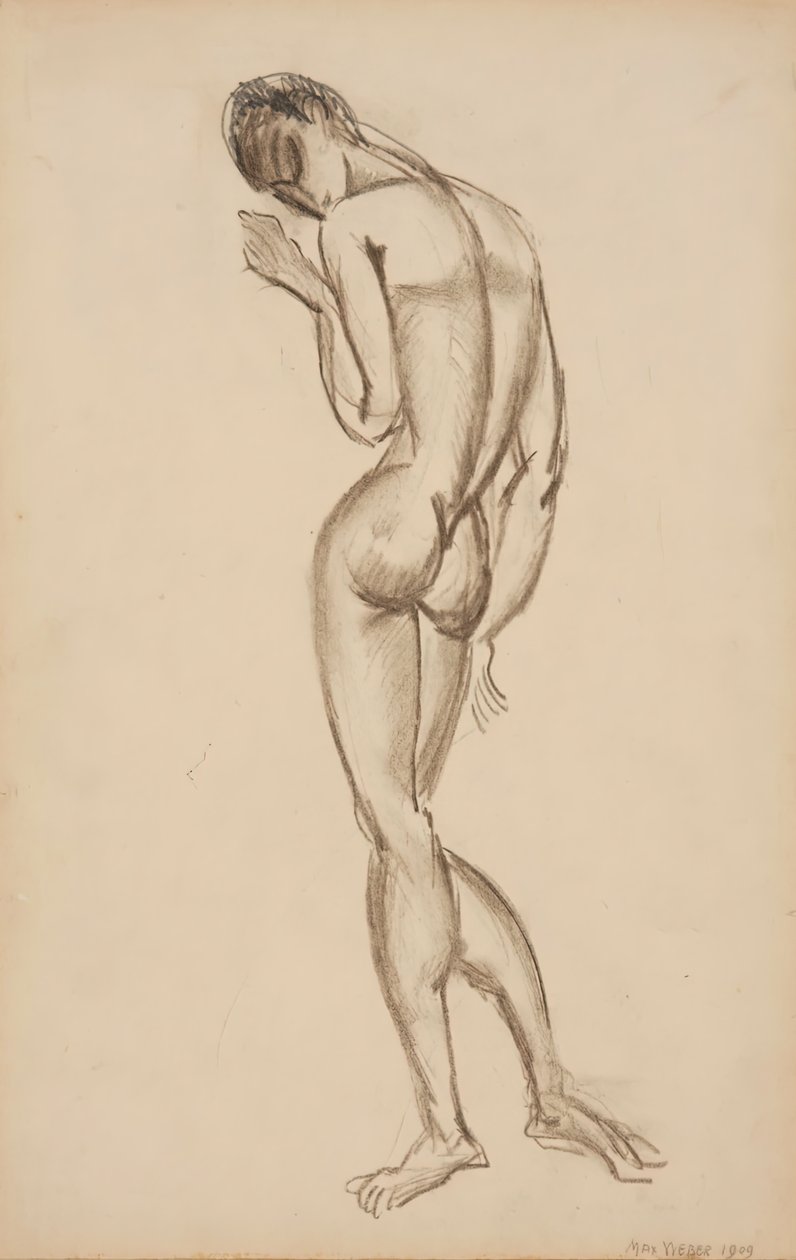Akt kobiecy, widok z tyłu, 1909. autorstwa Max Weber