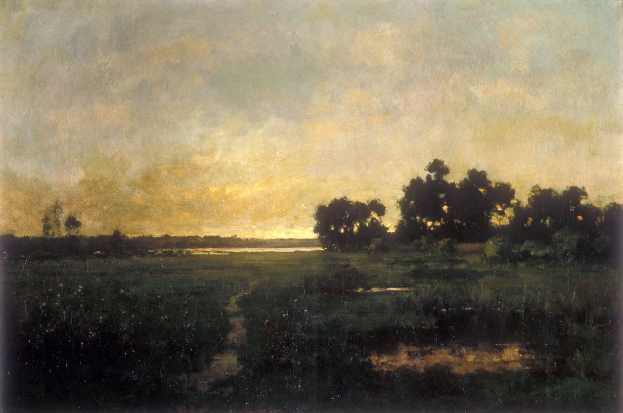 Potomac Flats (olej na płótnie) autorstwa Max Weyl