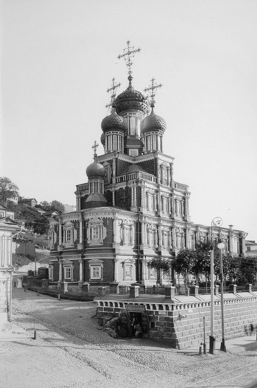 Cerkiew Narodzenia Najświętszej Marii Panny Cerkiew Stroganowa, Niżny Nowogród, Rosja, 1896 r. autorstwa Maxim Dmitriev
