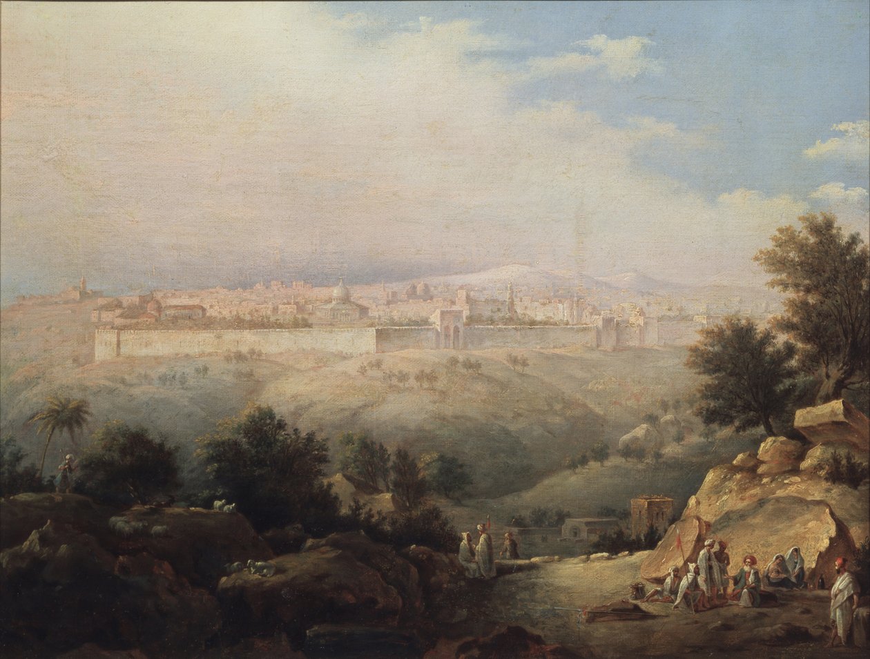 Widok Jerozolimy, 1821 autorstwa Maxim Nikiphorovich Vorobyev