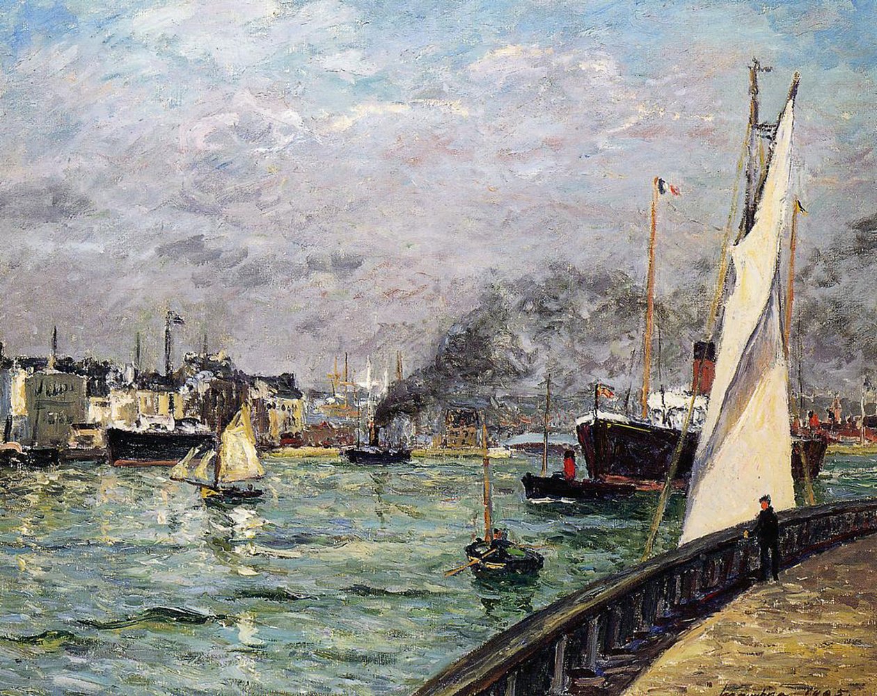 Port Le Havre, Normandia, 1905 autorstwa Maxime Emile Louis Maufra