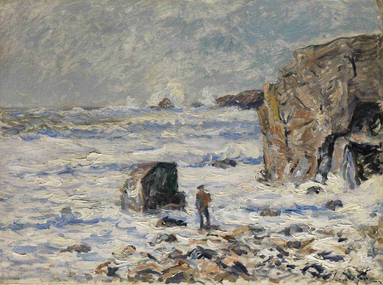 Nieznany na wybrzeżu Breton autorstwa Maxime Emile Louis Maufra