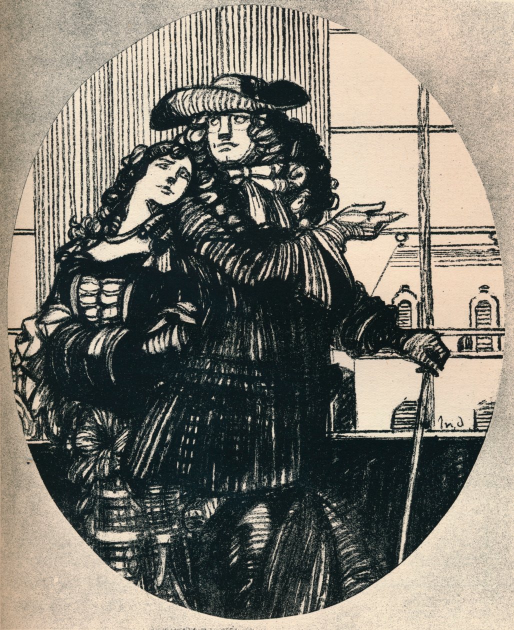 Le Lutrin, Pieśń II Boileau, c1920, 1923 autorstwa Maxime Pierre Jules Dethomas