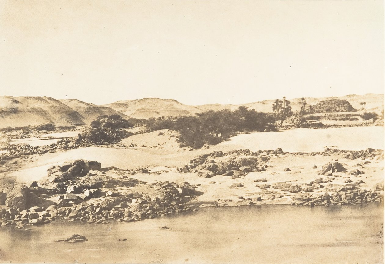 Wejście do pierwszej katarakty w pobliżu Asuanu, 1849-50. autorstwa Maxime Du Camp