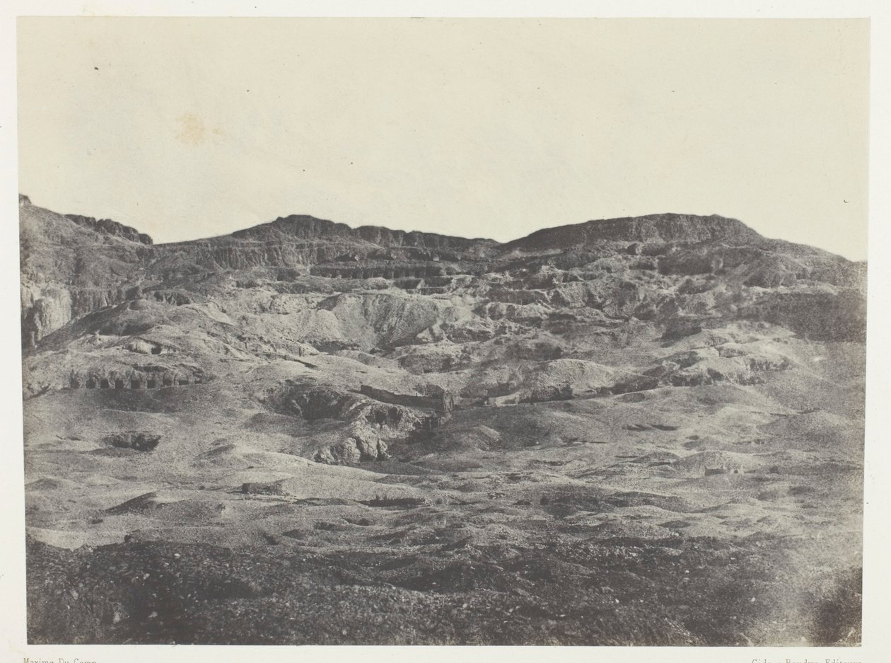 Gourna, Nekropolia Teb; Teby autorstwa Maxime Du Camp