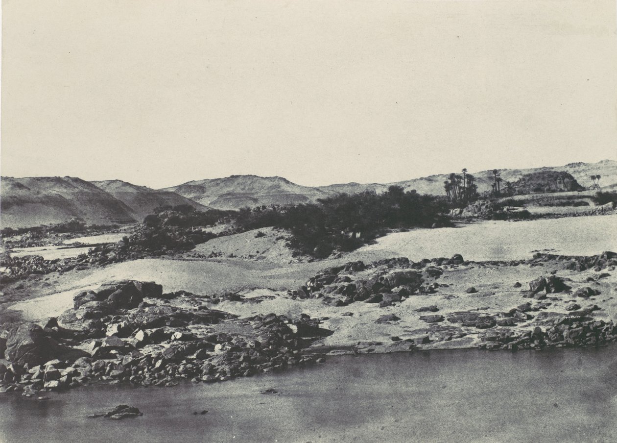 Górny Egipt. Wejście do pierwszej katarakty, 1850. autorstwa Maxime Du Camp
