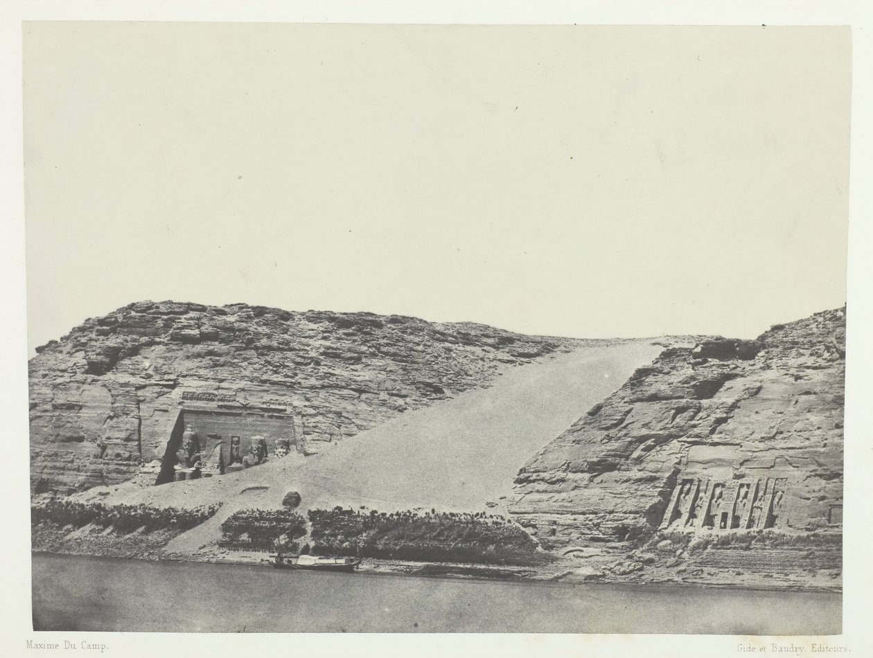 Ibsamboul, Les Deux Spéos, Nubie, 184951, wydrukowany 1852. autorstwa Maxime Du Camp