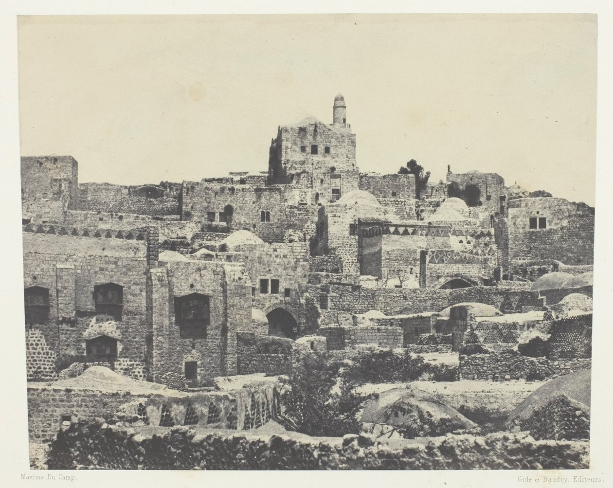 Jerozolima, dzielnica zachodnia; Palestyna autorstwa Maxime Du Camp