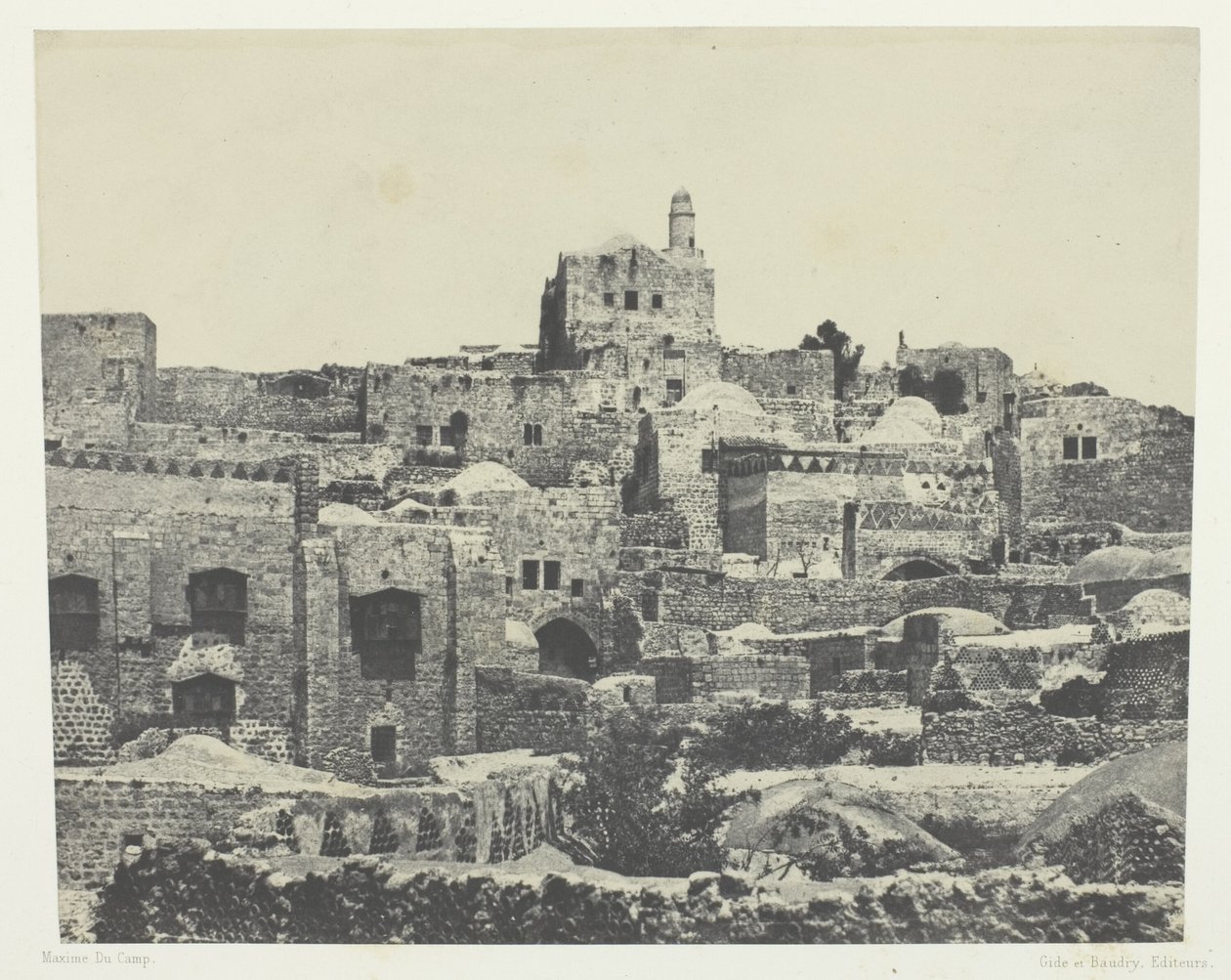 Jerozolima, dzielnica zachodnia; Palestyna autorstwa Maxime Du Camp