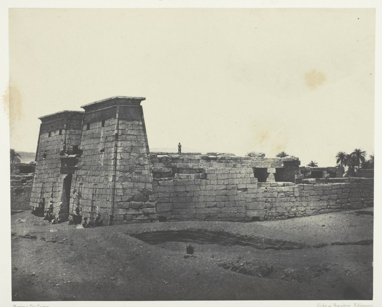 Karnak, Świątynia Khons; Teby autorstwa Maxime Du Camp
